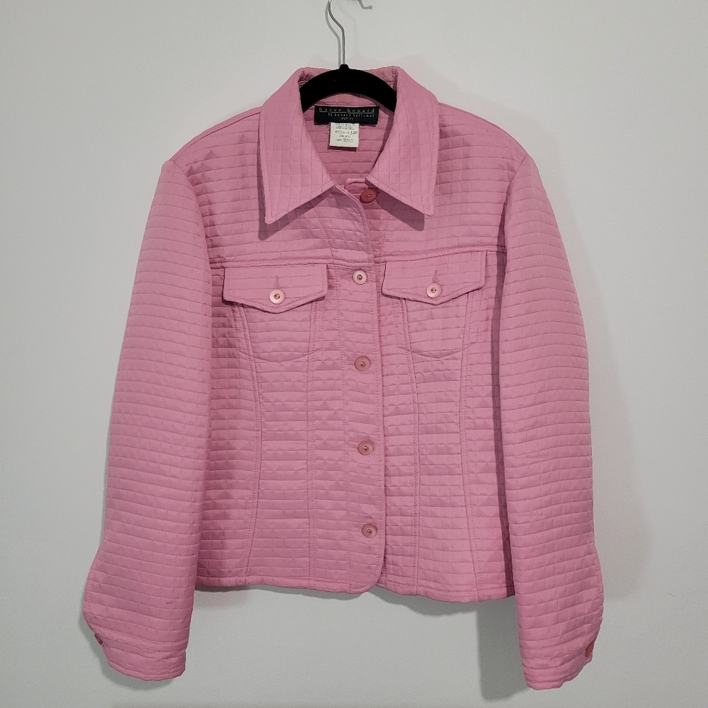HARVE BENARD BY BENARD HOLTZMAN WOMEN'S QUILTED JACKET SIZE 14 PETITE